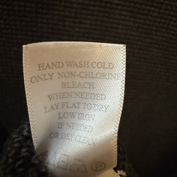 Coldwater Creek 1X (18) V-Neck Wool Blend Cardigan, Gray and Black - Picture 6 of 6